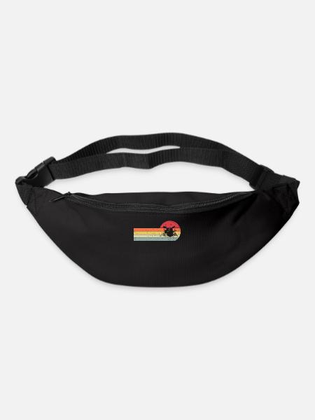 Batterie Batterie Batterie Batteur rétro vintage - Sac banane - noir