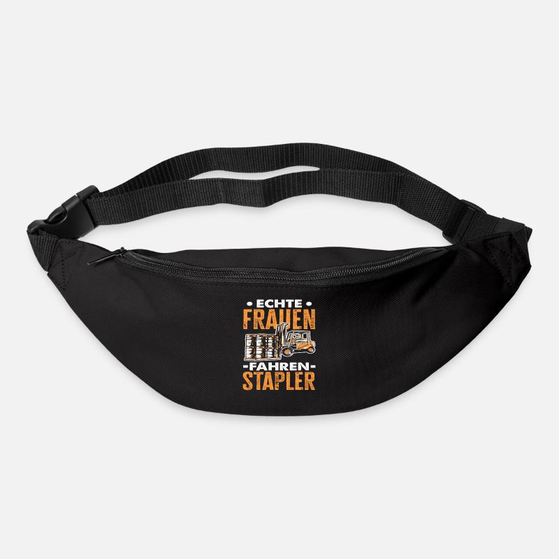 Staplerfahrerin - Gürteltasche - Schwarz
