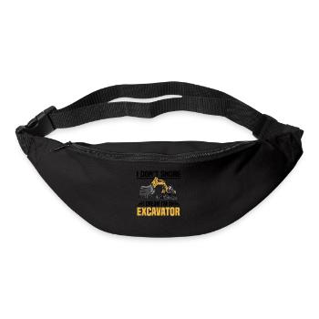 Pelle sur chenilles Excavatrice Excavatrice Désolé Machine de construction - Sac banane - noir - Devant