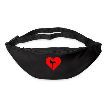 Piloxing Heart - Gürteltasche - Schwarz - Vorne