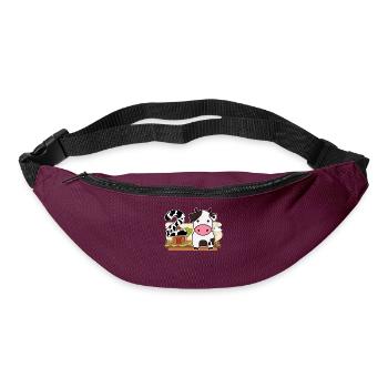 2nd Bday Cow 2nd birthday - Bum bag - burgundy - Front