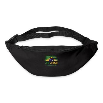 BJJ Jiu Jitsu Brésilien Jiu Jitsu Fighter - Sac banane - noir - Devant