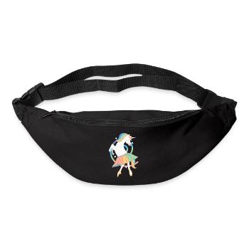 Unicorn Ballerina Rainbow Cute Unicorn Dancing - Bum bag - black - Front