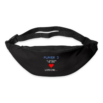 Annonce Grossesse Gamer Enceinte Nerd - Sac banane - noir - Devant