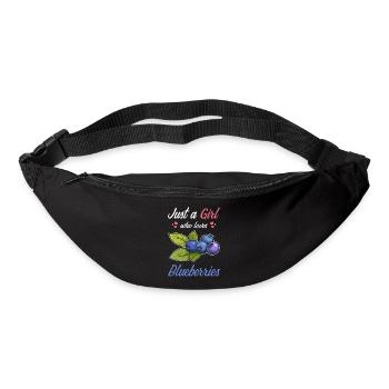 Juste une fille qui aime les bleuets - Sac banane - noir - Devant