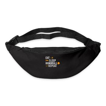 Eat Sleep Handball Repeat - Bum bag - black - Front