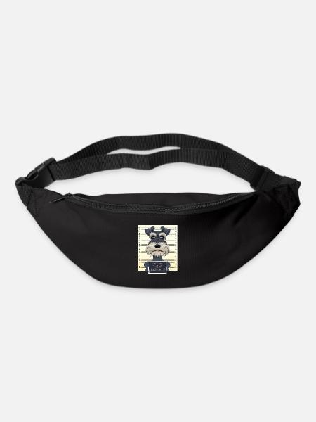 Drôle de Schnauzer Miniature Papa I Schnauzer - Sac banane - noir