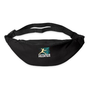Fechten - Gürteltasche - Schwarz - Vorne