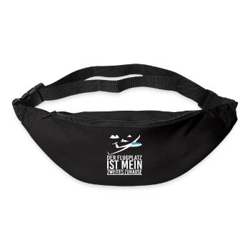 Segelflieger Segelfliegen Flugplatz - Gürteltasche - Schwarz - Vorne