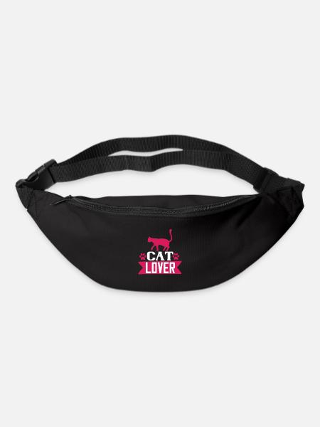 Katzenliebhaber - Gürteltasche - Schwarz