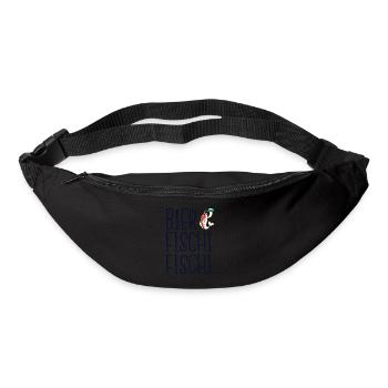 Bier Fischi Fischi Fischi... - Gürteltasche - Schwarz - Vorne