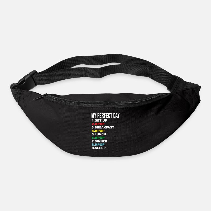 Ma journée parfaite Kpop - Sac banane - noir