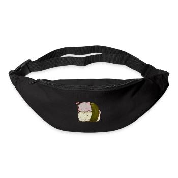 Mignon Sushi Chat Japonais Drôle Kawaii Kitty Amant - Sac banane - noir - Devant