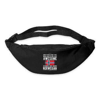 Norwegian Norway Flag Norwegian origin - Bum bag - black - Front