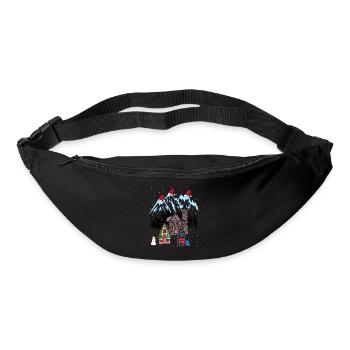 Xmas Winter Tirol Österreich Gebirge Berg Nikolaus - Gürteltasche - Schwarz - Vorne