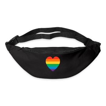Arc-en-ciel - Sac banane - noir - Devant