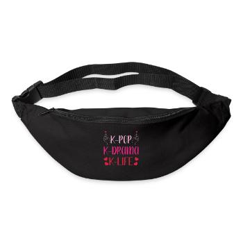 Kdrama K-Drame K Drame Séoul Kpop K-Pop Hallyu - Sac banane - noir - Devant