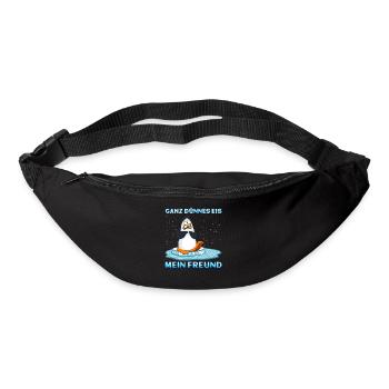 Ganz dünnes Eis mein Freund - Gürteltasche - Schwarz - Vorne