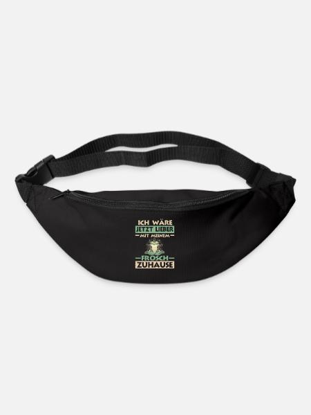 Frosch Frösche - Gürteltasche - Schwarz