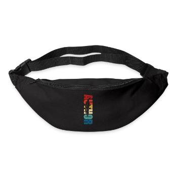 Écriture de roman rétro Écrivain & - Sac banane - noir - Devant