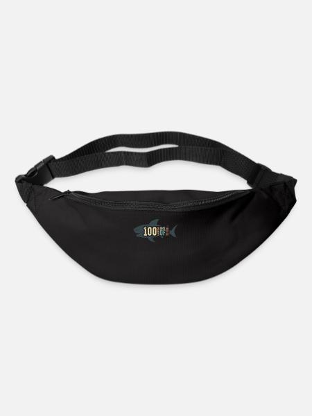 Jawsome Shark 100 jours d’école - Sac banane - noir