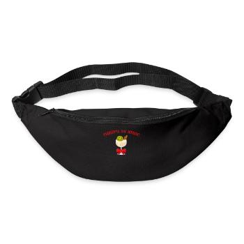 Tag Dinking Eierlikör Glas Pickleball Weihnachten - Gürteltasche - Schwarz - Vorne