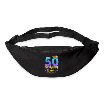 Ladies Birthday Queen 50th Birthday 50 Years Born - Bum bag - black - Front