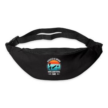 Plâtrier Plâtrier Plâtrier Plâtrer Cadeau - Sac banane - noir - Devant