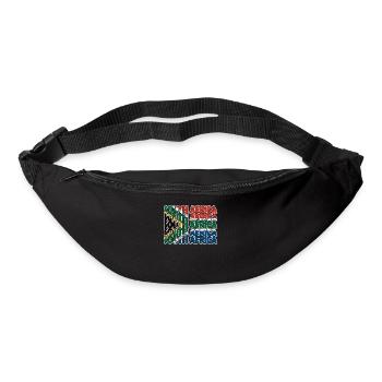 South Africa Flag South African South Africa Roots - Bum bag - black - Front