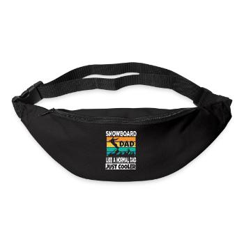 Snowboard Dad Like A Normal Dad Just Cooler Ski Sn - Gürteltasche - Schwarz - Vorne
