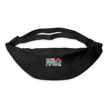 Drôle de nageur Nageur Chlore Est Mon Parfum - Sac banane - noir - Devant