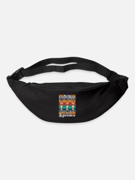 Tischfußball Tischkicker - Gürteltasche - Schwarz
