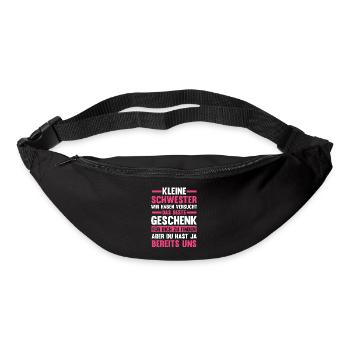 Schwestern Geschwister Schwester - Gürteltasche - Schwarz - Vorne