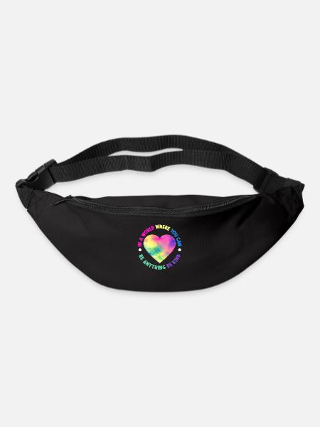 Freundlichkeit Inklusion Vielfalt Anti Mobbing - Gürteltasche - Schwarz
