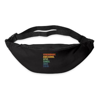 4th Birthday, July 2019, 4 Year Anniversary - Bum bag - black - Front