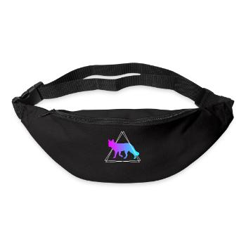 Fox Forest Animals Animal Lovers Retro Gift - Bum bag - black - Front