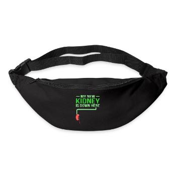 Die Niere Ist Hier Unten - Gürteltasche - Schwarz - Vorne