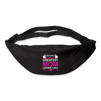 Mutter Muttertag Spruch Mom Mama Spruch - Gürteltasche - Schwarz - Vorne