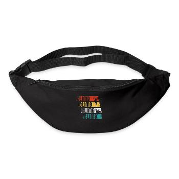 Retro Klettern - Gürteltasche - Schwarz - Vorne