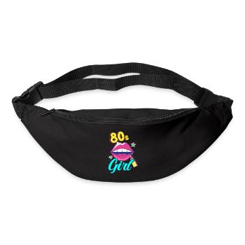 Tenue de fête des années 80 Costume de fête des années 80 - Sac banane - noir - Devant