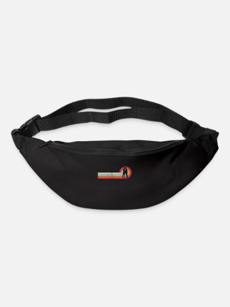 Vintage Gay Men Couple Retro Sunset Cadeau - Sac banane - noir
