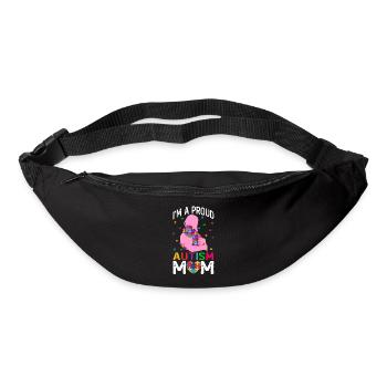 Proud Autism Mom - Autism Awareness - Bum bag - black - Front