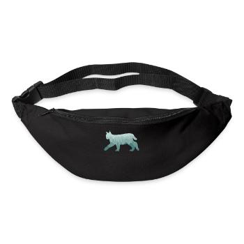 Luchs Rotluchs Wald Natur Landschaft Geschenk - Gürteltasche - Schwarz - Vorne