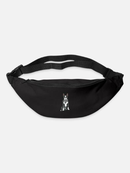 Boston Terrier - Gürteltasche - Schwarz