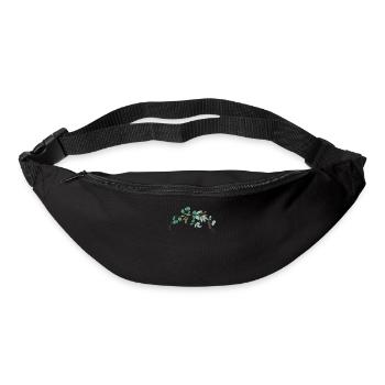 Hochzeit Blumenkranz I Braut Strauß Boho Stil - Gürteltasche - Schwarz - Vorne