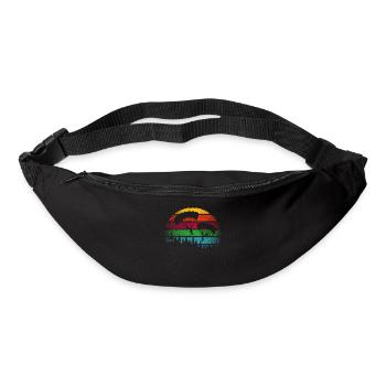 Fallschirm Skydive Fallschirmspringer Geschenk - Gürteltasche - Schwarz - Vorne