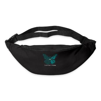 Cancer de l’ovaire Foi Butterfly Cross Gift - Sac banane - noir - Devant