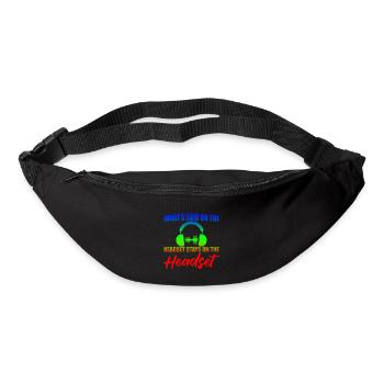 Ce qui est dit sur le casque reste sur le casque 2 - Sac banane - noir - Devant