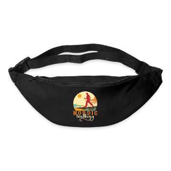 Marche nordique Bâtons de marche nordique - Sac banane - noir - Devant