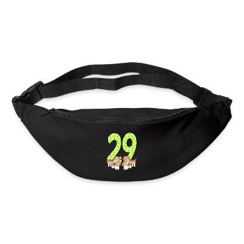 29. Geburtstag - Gürteltasche - Schwarz - Vorne
